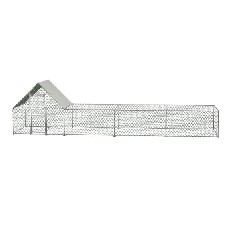 26'Lx6.7'Wx6.6' ft Large Metal Chicken Coop - Image 3